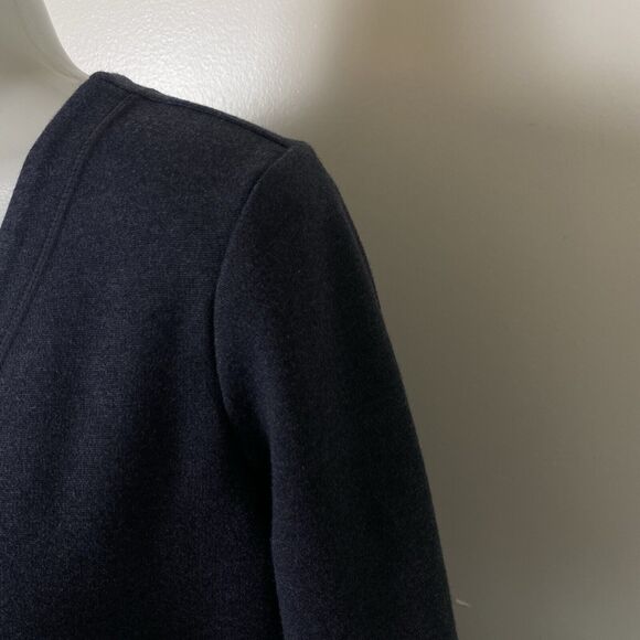 Athleta Ponte Casual Gray Knee Length Knit Travel Dress with Pockets Medium - Picture 5 of 9